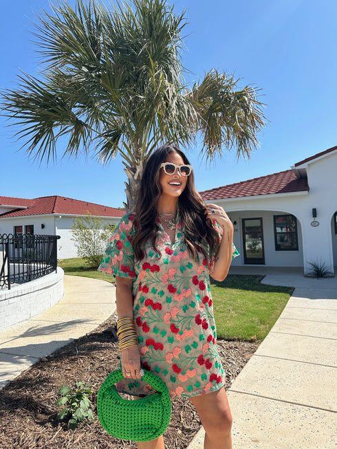 lulu-short-sleeve-mini-caftan-precious-coral BuddyLove - Sophia's Style-4